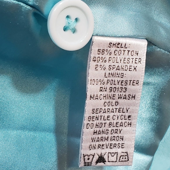 Linea by Louis Dell'Olio, 7 button Jacket with stand-up collar, fully lined, L - Picture 15 of 15